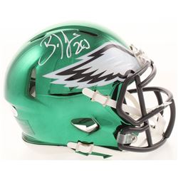 Brian Dawkins Signed Philadelphia Eagles Chrome Mini Speed Helmet (JSA COA)