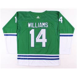 Justin Williams Signed Hartford Whalers Jersey (Beckett COA)