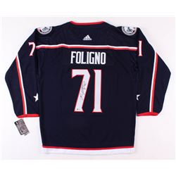Nick Foligno Signed Columbus Blue Jackets Captain's Jersey (Beckett COA)