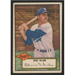 1952 Topps #37A Duke Snider Black