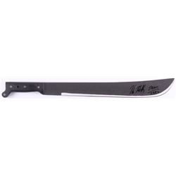 Kane Hodder Signed Jason "Friday the 13th" Genuine 17" Steel Machete Inscribed "Jason 7, 8, 9, X" (P