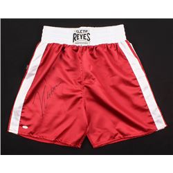Julio Cesar Chavez Signed Boxing Trunks (JSA COA)