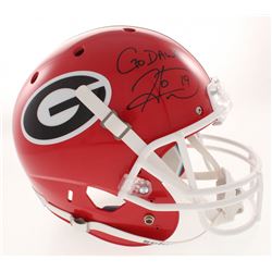 Hines Ward Signed Georgia Bulldogs Full-Size Helmet Inscribed "Go Dawgs!" (Radtke COA)