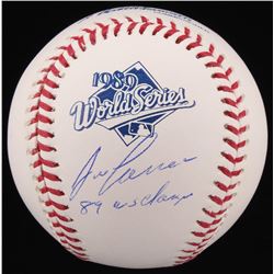 Jose Canseco Signed 1989 World Series Logo Baseball Inscribed "89 WS Champs" (Schwartz COA)