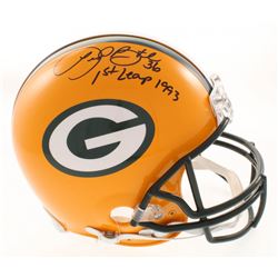 LeRoy Butler Signed Green Bay Packers Full-Size Authentic On-Field Helmet Inscribed "1st Leap 1993" 