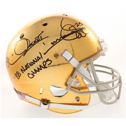 Raghib "Rocket" Ismail Signed Notre Dame Fighting Irish Full-Size Helmet Inscribed " '88 National Ch