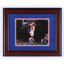 J.R. Smith Signed New York Knicks 14.25x17.25 Custom Framed Photo Display (Steiner COA)