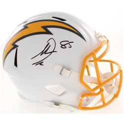 Antonio Gates Signed Los Angeles Chargers Full-Size Color Rush Speed Helmet (Beckett COA)