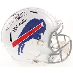Josh Allen Signed Buffalo Bills Full-Size Speed Helmet Inscribed "Bills Mafia!" (JSA COA)