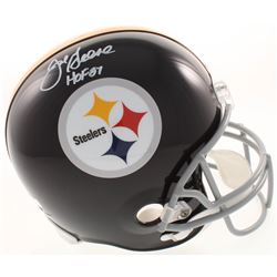 Joe Green Signed Pittsburgh Steelers Full-Size Throwback Helmet Inscribed "HOF 87" (Radtke COA)
