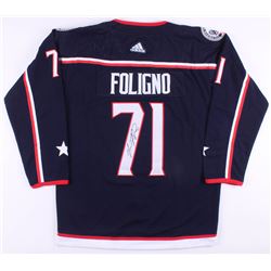 Nick Foligno Signed Columbus Blue Jackets Captains Jersey (JSA COA)
