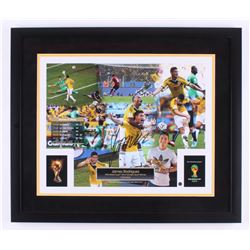 James Rodriguez Signed 2014 FIFA World Cup 22x26 Custom Framed Photo (Steiner Hologram  Icons COA)