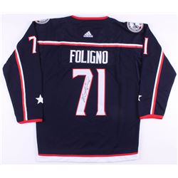 Nick Foligno Signed Columbus Blue Jackets Captains Jersey (JSA COA)