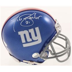 Tiki Barber Signed New York Giants Mini Helmet (JSA COA)
