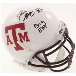Jace Sternberger Signed Texas AM Mini-Helmet Inscribed "GIG EM" (JSA COA)