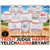 Image 1 : Mystery Ink Present And Future Baseball Box! 1 Current Star or Top Prospect Signed Baseball In Every