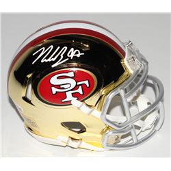 Nick Bosa Signed San Francisco 49ers Chrome Speed Mini-Helmet (Beckett COA)