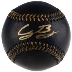 Cody Bellinger Signed OML Black Leather Baseball (Fanatics Hologram)