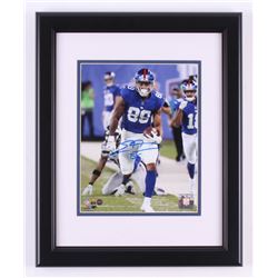 Evan Engram Signed New York Giants 13.5x16.5 Custom Framed Photo Display (Steiner Hologram)