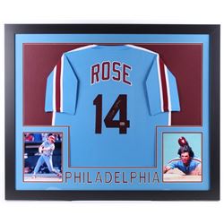 Pete Rose Signed 35x43 Custom Framed Jersey (Fiterman Sports Hologram)