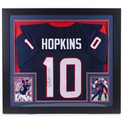 DeAndre Hopkins Signed 31x35 Custom Framed Jersey Display (JSA COA)