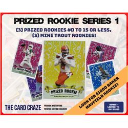 The Card Craze â€œPrized Rookieâ€ Prismatic Refractor Series 1 Mystery Box