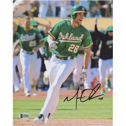 Matt Olson Signed Oakland Athletics 8x10 Photo (Beckett COA)