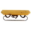 Image 2 : Hand Crafted Cowboy Wood and Horseshoe Shelf