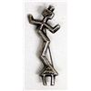 Image 1 : Navajo Sterling Silver Yei Man Pin