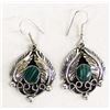 Image 1 : Native American Navajo Malachite Earrings