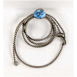 Navajo Sterling Turquoise Tie Tack