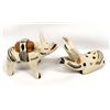 Image 1 : 2 Cochiti Pottery Animals by Snowflake Flower