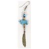 Image 2 : Navajo Sterling & Turquoise Bear Fetish Earrings