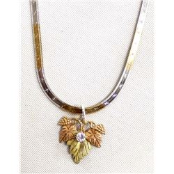 Sterling Silver & 10K Gold Pendant Necklace