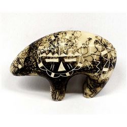 Navajo Ceramic Horse Hair Pottery Bear