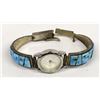Image 2 : Vintage Zuni Silver Turquoise Watch Band