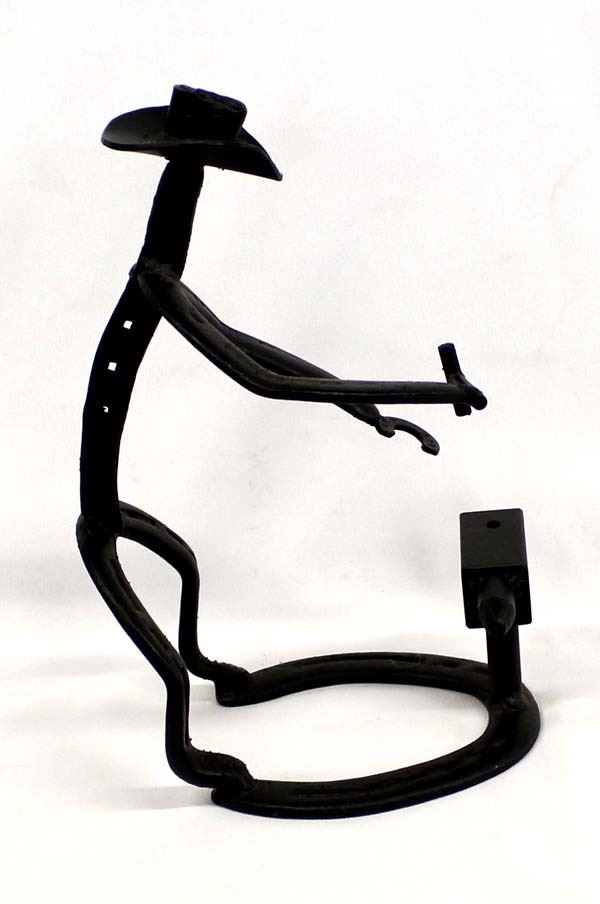 Cowboy Blacksmith Horseshoe Art