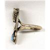 Image 2 : Navajo Sterling Turquoise Buffalo Ring, Size 10.5