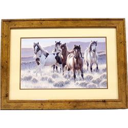 Large Framed ''Young Bloods'' Print, Cynthie Fisher