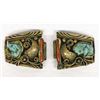 Image 1 : Navajo Sterling Turquoise Watch Tips by Apachito