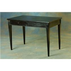 Skrivbord, svärtad, 1920-tal, Bricka: AB Nordiska