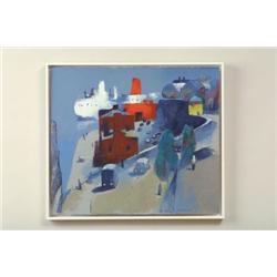 Berndt Wennström, färglitografi, 35/160, 58x66