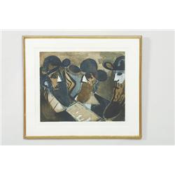 Lennart Rosensohn, färgetsning, 20/30, 55x65