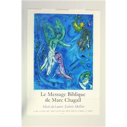 Marc Chagall, affisch, 1967, 72x50, veck och miss