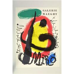 Joan Miro, affisch, " Peintures murales", Galerie