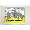 Image 1 : Roy Lichtenstein, triptyk, "Cow goes abstract", 6