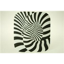 Väggrelief, porslin, Victor Vasarely, Rosenthal, 