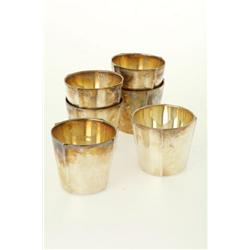 6 whiskeymuggar, nysilver, Sigvard Bernadotte, Ge