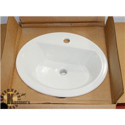 KOHLER BRYANT WHITE 1 HOLE SELF RIMMING LAVATORY