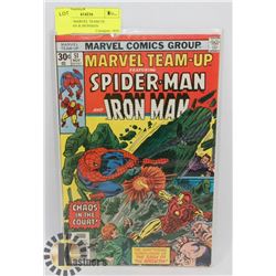 VINTAGE MARVEL TEAM UP, SPIDERMAN & IRONMAN